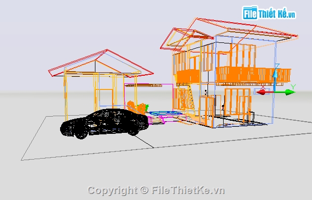 nhà 3d,kiến trúc nhà đẹp,cad nhà 3d